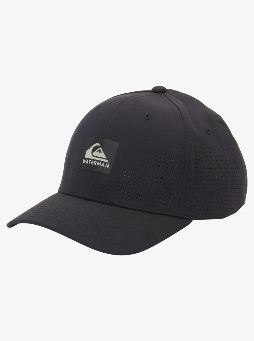 Waterman Perf Turf Snapback Hat - Black