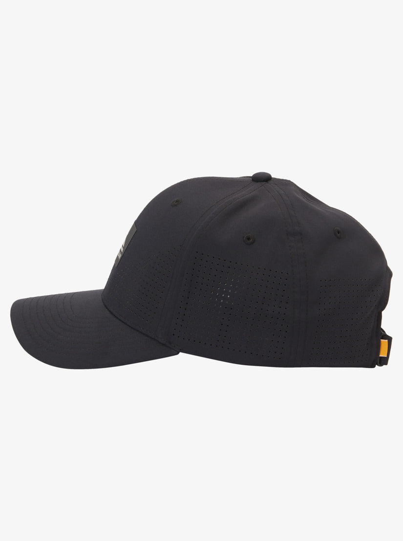 Waterman Perf Turf Snapback Hat - Black