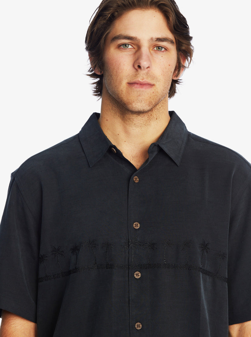 Waterman Tahiti Palms Premium Anti-Wrinkle Shirt - Black