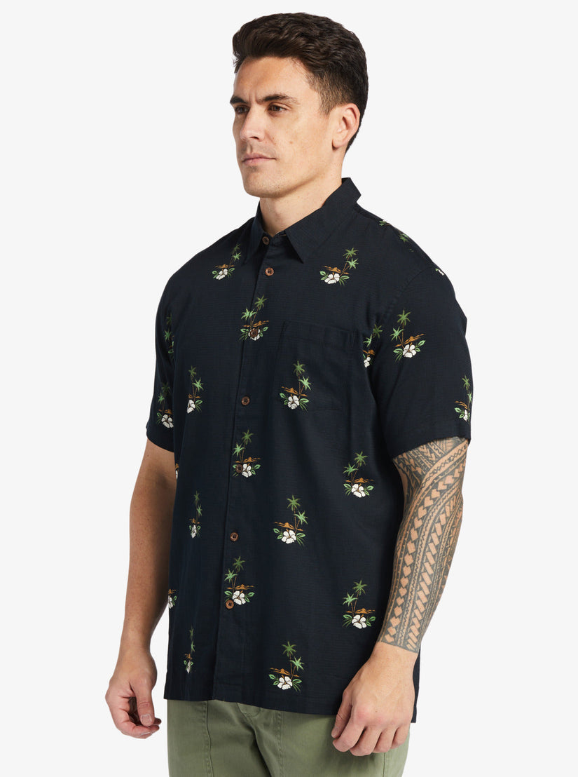 Waterman Micronesia Woven Shirt - Micronesia Dusk Black