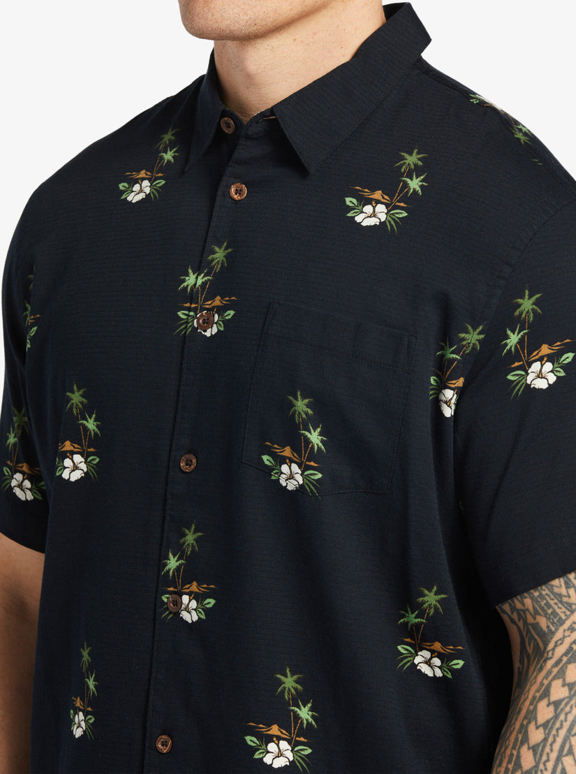 Waterman Micronesia Woven Shirt - Micronesia Dusk Black