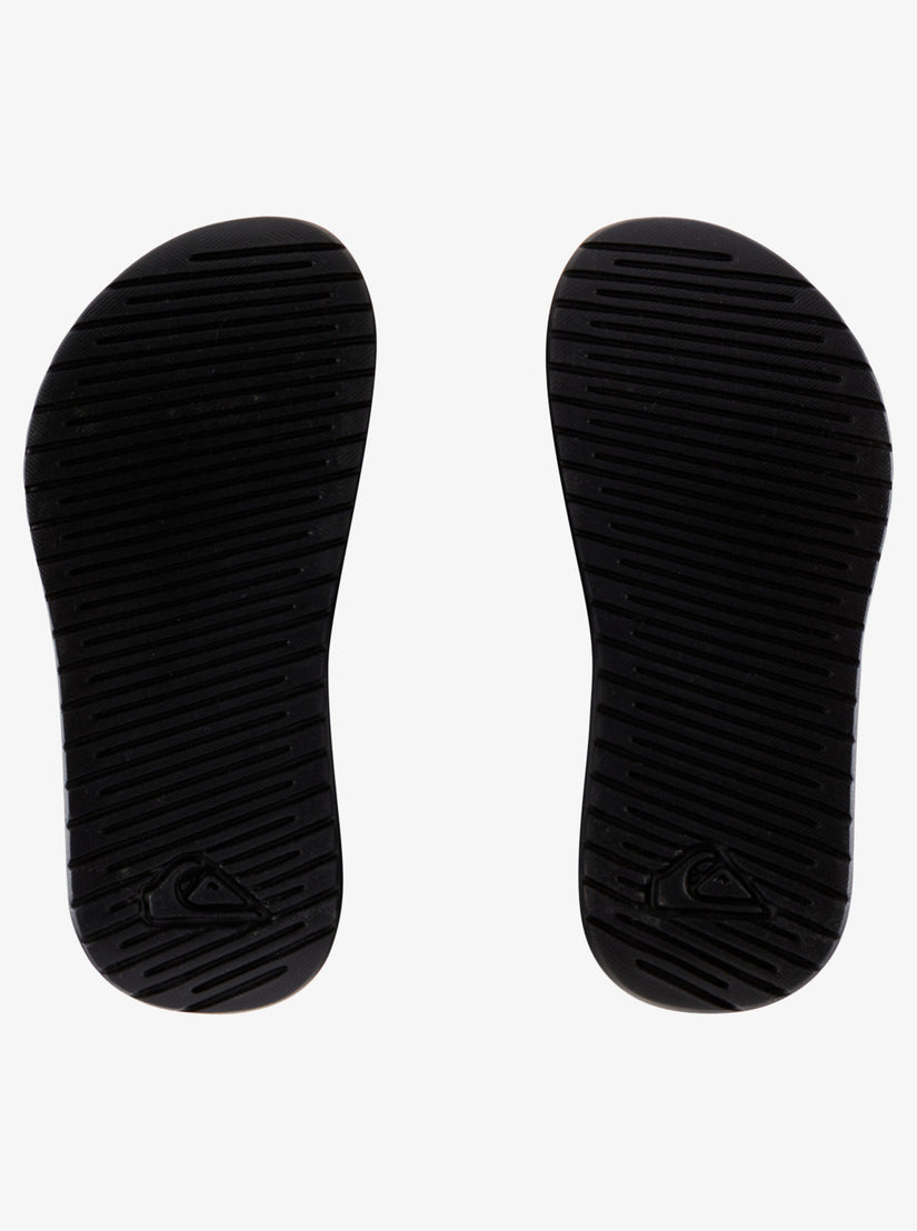 Toddler'S Bright Coast Strapped Sandals - Black/White/Black