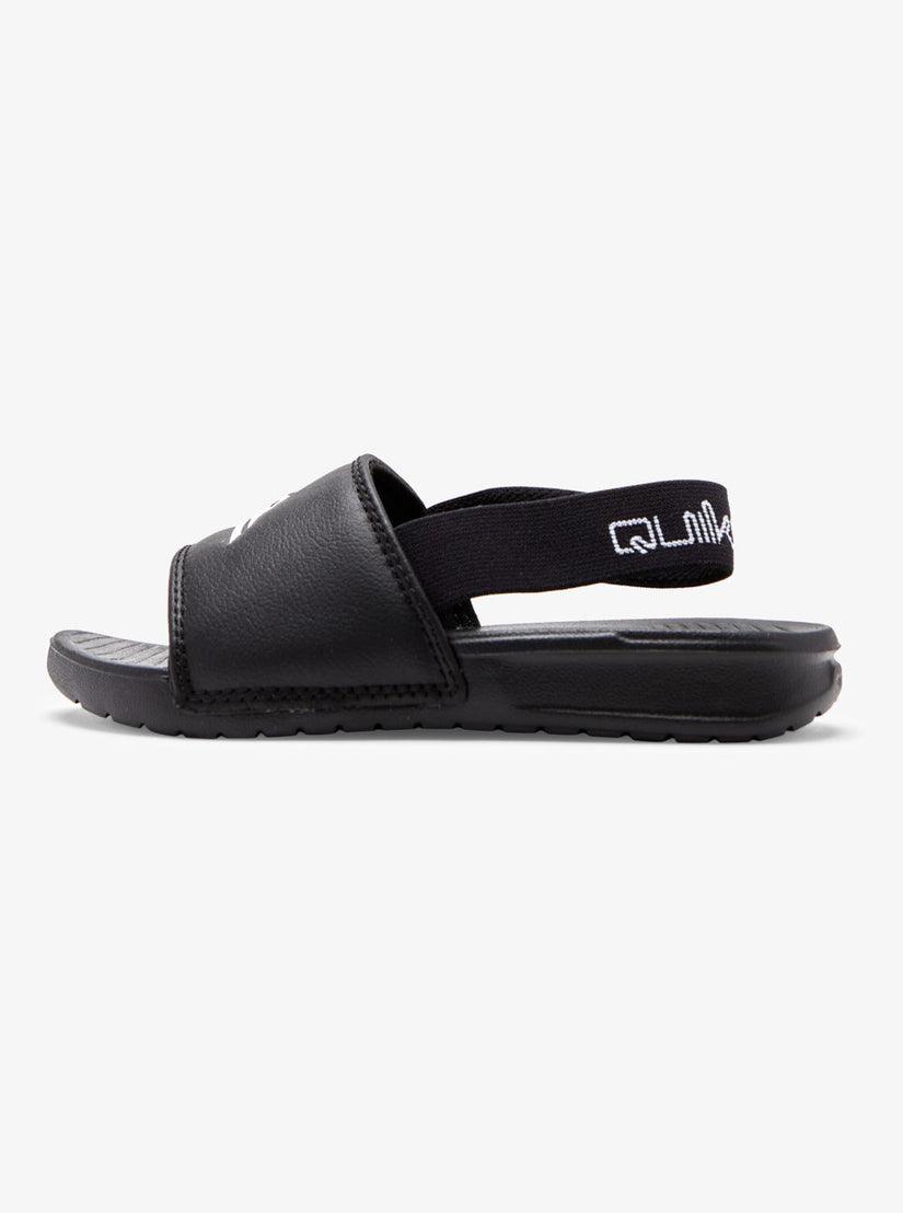 Toddler'S Bright Coast Strapped Sandals - Black/White/Black