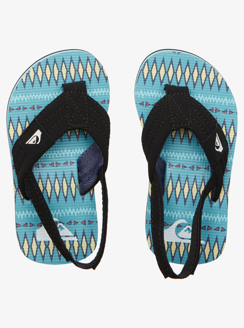 Toddler'S Molokai Layback Sandals - Black/Blue/Blue