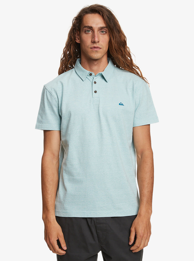 Sunset Cruise Short Sleeve Polo Shirt - Cameo Blue